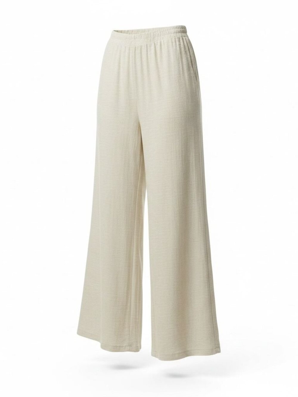 Made in Italy Gauzy Cotton 2-Piece Set – Cream – One Size - Picture 4 of 5